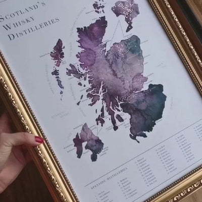 Scotland Whisky Distillery Map